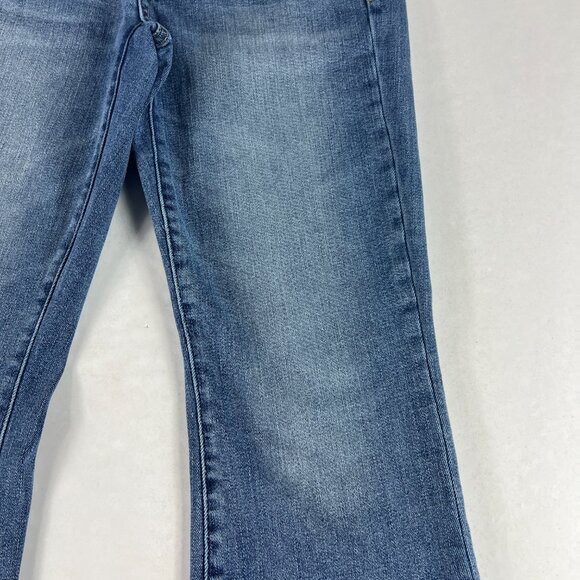 American Eagle Jeans Womens 31x27 Low Rise Kick Boot Cut Blue Faded Denim Tag 8S - Picture 3 of 16